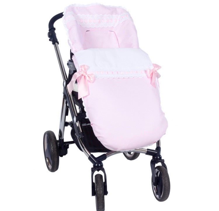 Blue Artenas Pram footmuff ModaMinnie