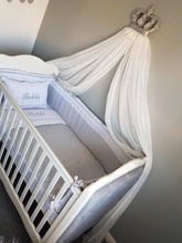 Load image into Gallery viewer, Grey Artenas Standard Cot 120 x 60cm