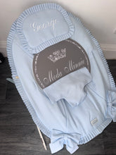 Load image into Gallery viewer, Blue Spanish Baby Bouncer