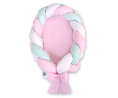 Pink, Mint, White Braided Nest