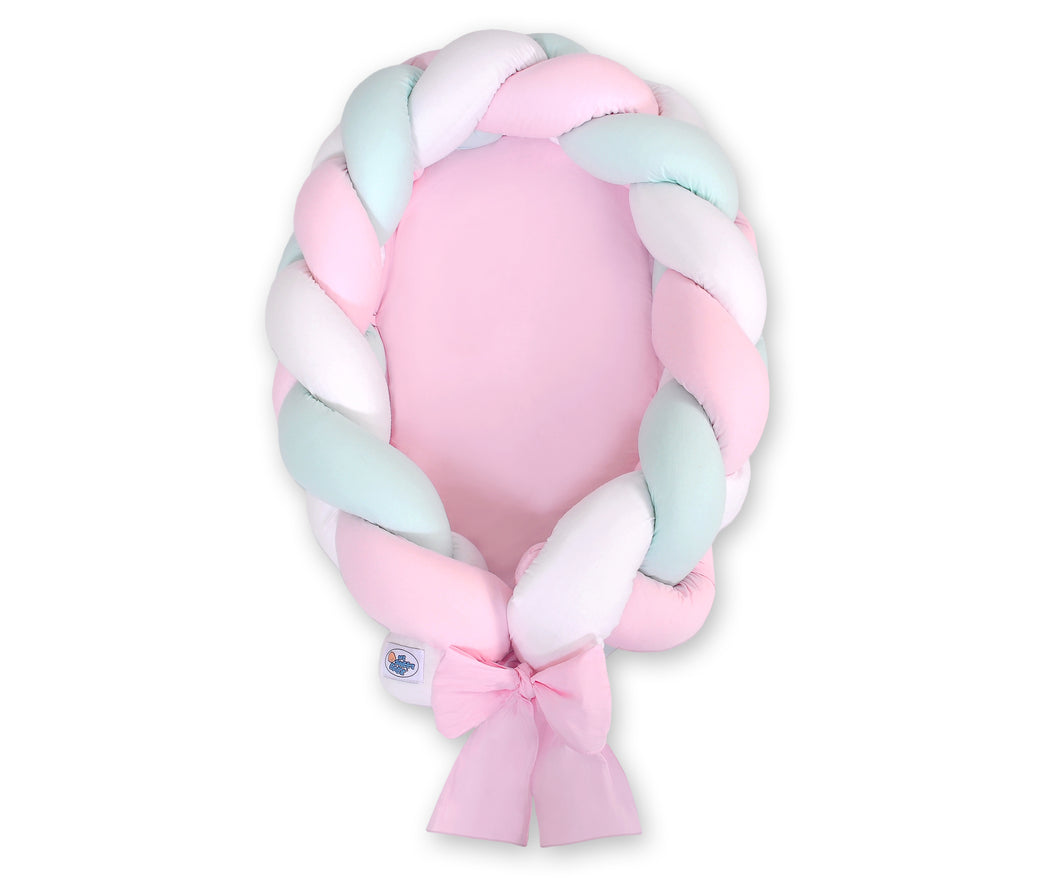 Pink, Mint, White Braided Nest