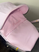 Load image into Gallery viewer, Plain pique car seat set without ruffles *various colours*