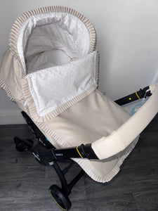 Leatherette Pique & Plumeti Car Seat Set *Various Colours*
