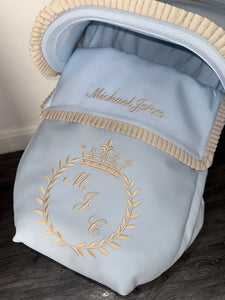 Custom Crown Wreath & ruffle Leatherette Set *various colours*