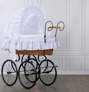 White Charlotte Vintage Bassinet