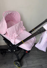 Load image into Gallery viewer, Pique Car Seat set extra ruffle *various colours*