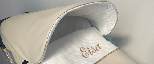 Replacement Pompas leatherette Doona Hood *various colours*
