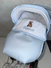 Load image into Gallery viewer, Plumeti Pique Teddy Bear car seat set *various colours*