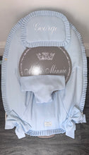 Load image into Gallery viewer, Blue Spanish Baby Bouncer