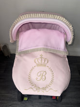 Load image into Gallery viewer, Custom Crown Laurel ruffle Leatherette Set *various colours*