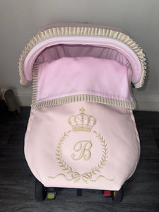 Custom Crown Laurel ruffle Leatherette Set *various colours*