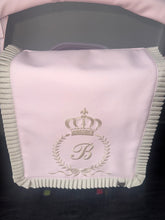 Load image into Gallery viewer, Custom Crown Laurel ruffle shoulder bag *various colours*