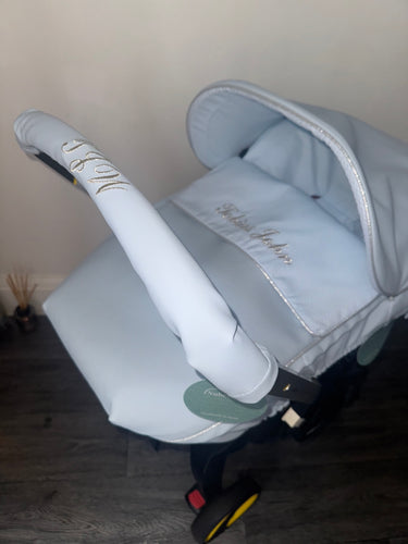 Pompas Sparkle leatherette Car Seat Set *various colours*