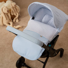Load image into Gallery viewer, Blue Plumeti Car Seat Set