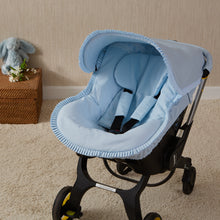 Load image into Gallery viewer, Leatherette Blue Artenas frill Car Seat Set