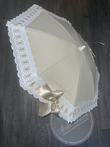 Camel Leatherette Artenas Spanish Parasol