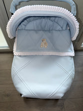 Load image into Gallery viewer, Double Diamond Pique Teddy Bear car seat set *various colours*