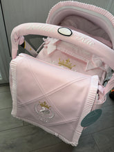 Load image into Gallery viewer, Diamond Swan crown crest frill shoulder Bag *various colours*