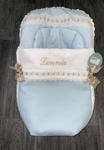 Load image into Gallery viewer, Blue &amp; Camel Artenas Car Seat Set