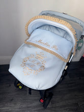 Load image into Gallery viewer, Custom Crown Crest ruffle Leatherette Set *various colours*