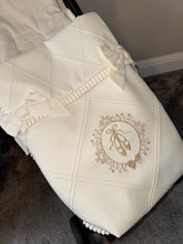 Load image into Gallery viewer, Diamond stitch ballet Pram footmuff