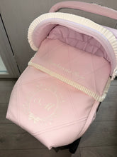 Load image into Gallery viewer, Double Diamond Mirror bow crest leatherette Car Seat Set *various colours*