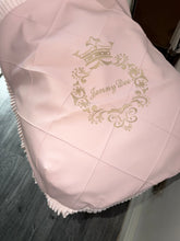 Load image into Gallery viewer, Diamond Single Stitch crown crest Frill leatherette Car Seat Set *various colours*