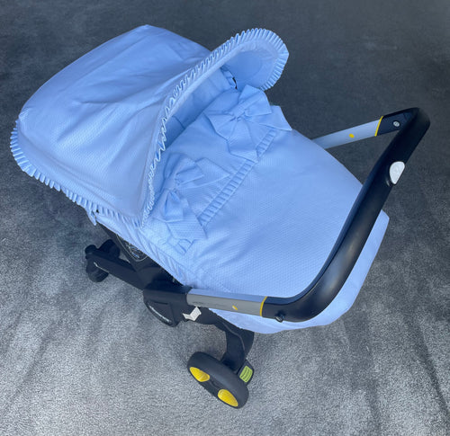 Pique Bow Car Seat set *various colours*