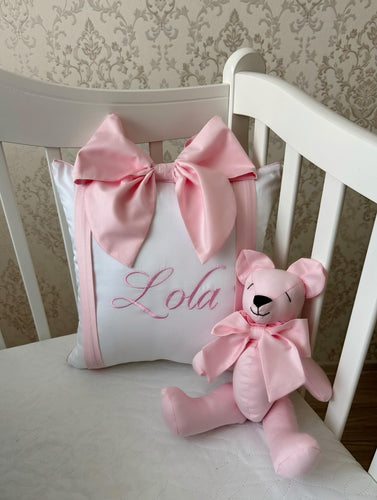 Luxury Bow Square Pillow