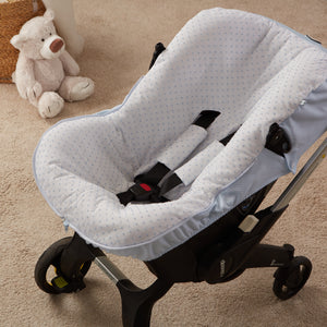 Blue Plumeti Car Seat Set