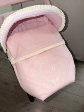 Load image into Gallery viewer, Double Diamond Mirror bow crest leatherette Car Seat Set *various colours*