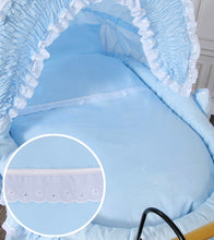 Load image into Gallery viewer, Blue Victoria Vintage Bassinet