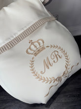 Load image into Gallery viewer, Custom Crown Laurel ruffle Leatherette Set *various colours*