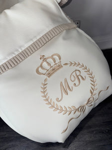 Custom Crown Laurel ruffle Leatherette Set *various colours*