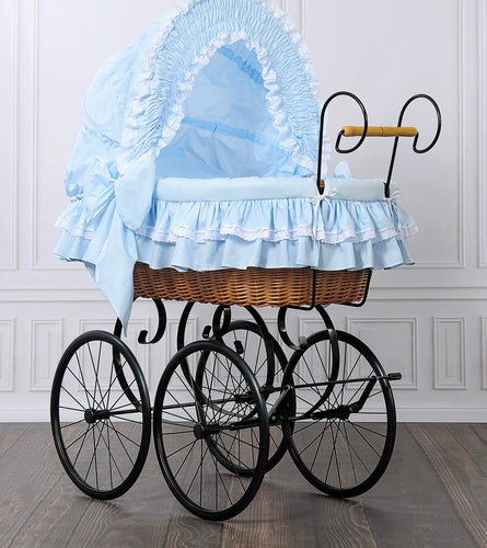 Blue Victoria Vintage Bassinet