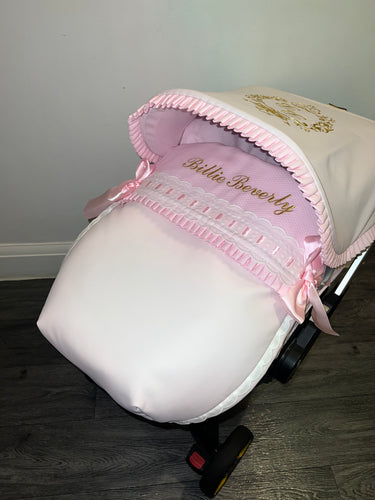 Custom Artenas Crown Ruffle Car seat