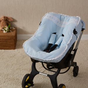 Leatherette Blue Artenas Car Seat Set