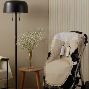 Camel Plumeti Frill Footmuff