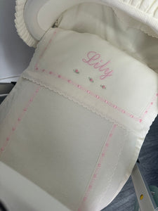 Cream Carla car seat set