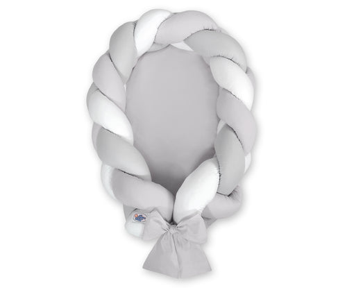Grey & White Braided Nest
