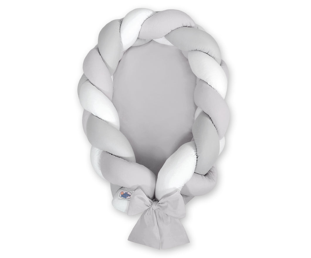 Grey & White Braided Nest
