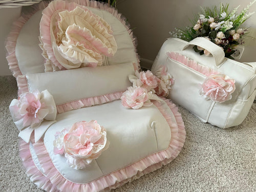 Satin flower set