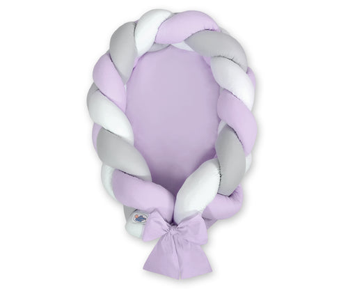 Lilac, Grey, White Braided Nest
