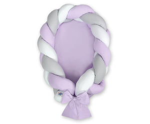 Lilac, Grey, White Braided Nest