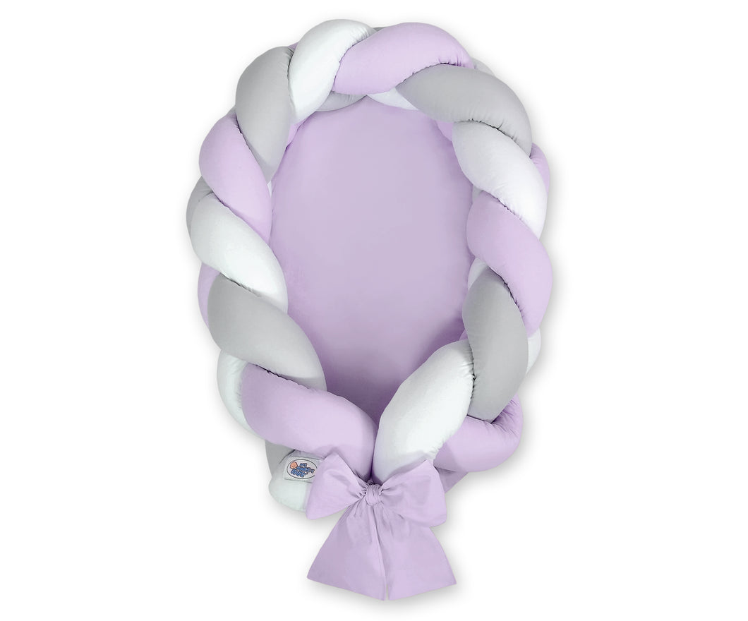 Lilac, Grey, White Braided Nest