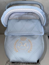 Load image into Gallery viewer, Plumeti Diamond Pique Horse car seat set *various colours*