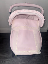 Load image into Gallery viewer, Leatherette pink Carla car seat set