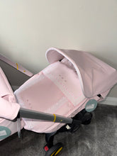 Load image into Gallery viewer, Pink leatherette plain Carla car seat set