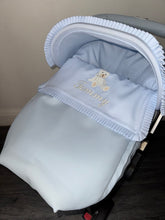 Load image into Gallery viewer, Pique Teddy Bear car seat set *various colours*