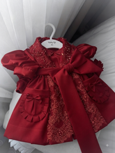 Load image into Gallery viewer, Burgundy Satin Robe &amp; Pjs set